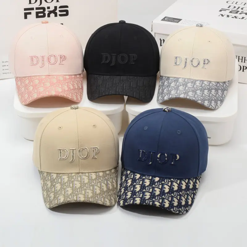 Korean Embroidered Baseball Caps for Women - Image 9