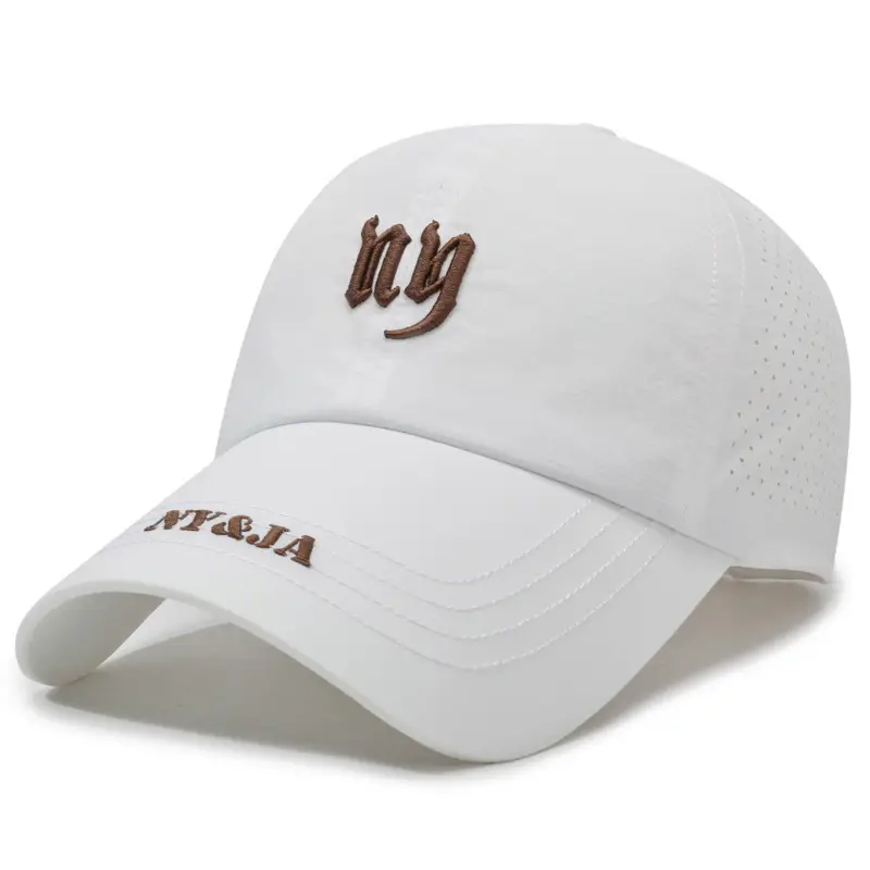 Men Suncap Beige NYA Logo Baseball Cap - Image 2