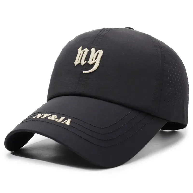 Men Suncap Beige NYA Logo Baseball Cap - Image 3
