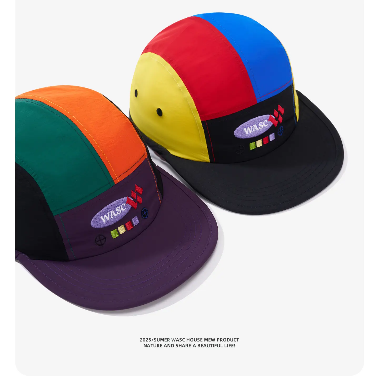 Wasc Retro Color Baseball Cap Dopamine Design — feature 9