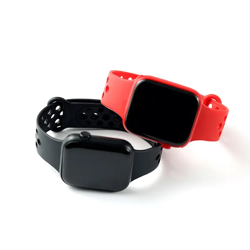 Red Silicone Sport Watch with Rainbow LED Display — feature 6
