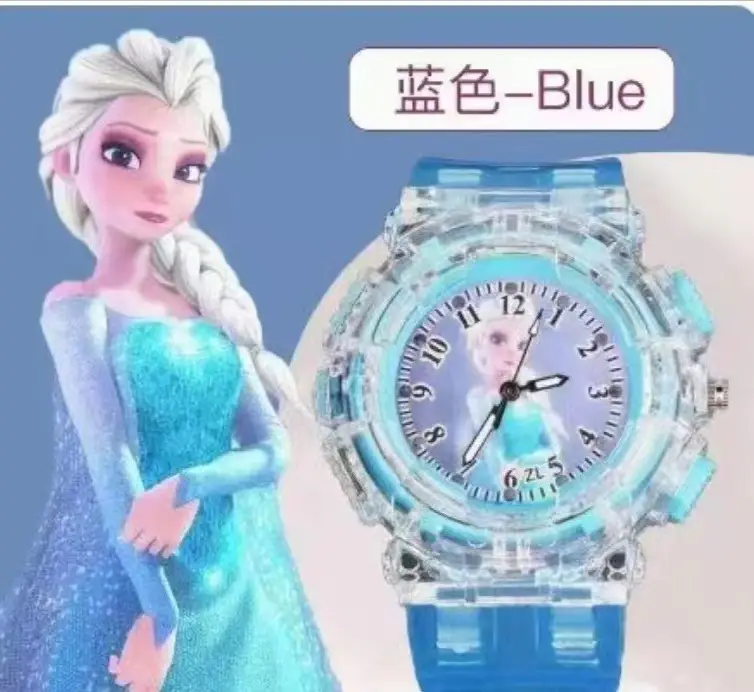 Summer Cartoon Watch for Girls Luminous Flashing Pink Box — feature 11