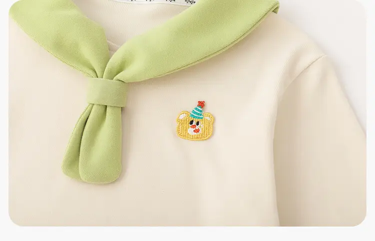 Boy's Striped Collar T-Shirt Spring Outfit — feature 23