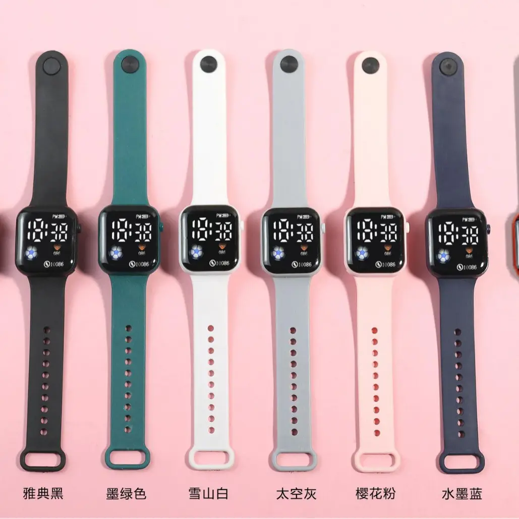Spot Cross-Border Y1 Football Led Watch White Digital Watch - Image 12