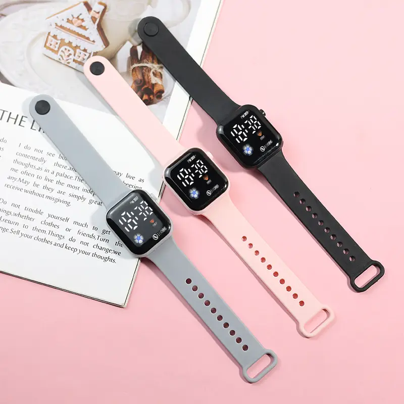 Spot Cross-Border Y1 Football Led Watch White Digital Watch — feature 9