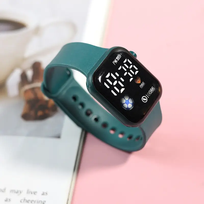 Spot Cross-Border Y1 Football Led Watch White Digital Watch - Image 7