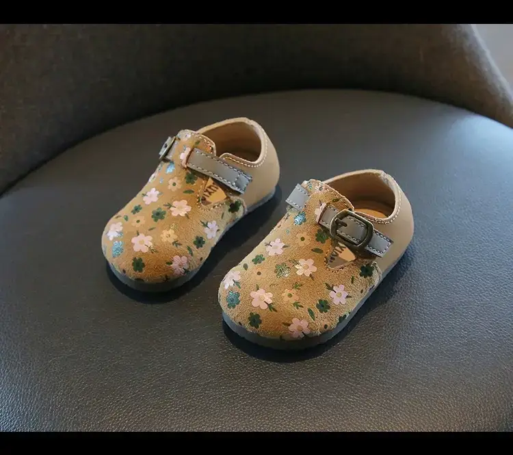 Baby Girl Floral Birkenstock Shoes Soft Soled — feature 11
