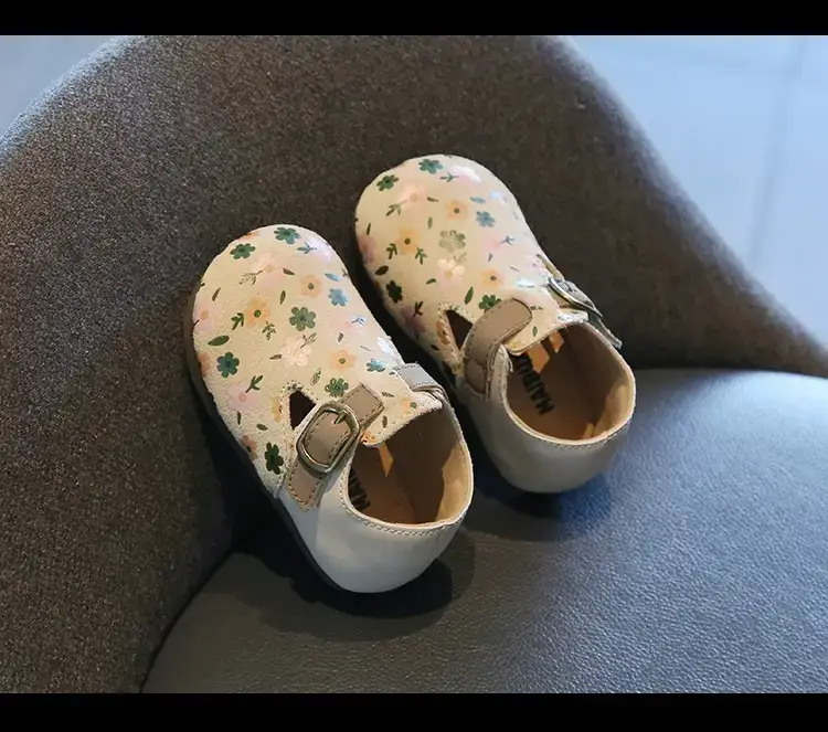Baby Girl Floral Birkenstock Shoes Soft Soled — feature 5