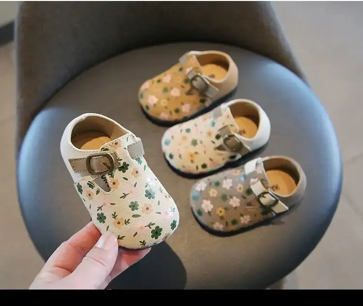 Baby Girl Floral Birkenstock Shoes Soft Soled — feature 9