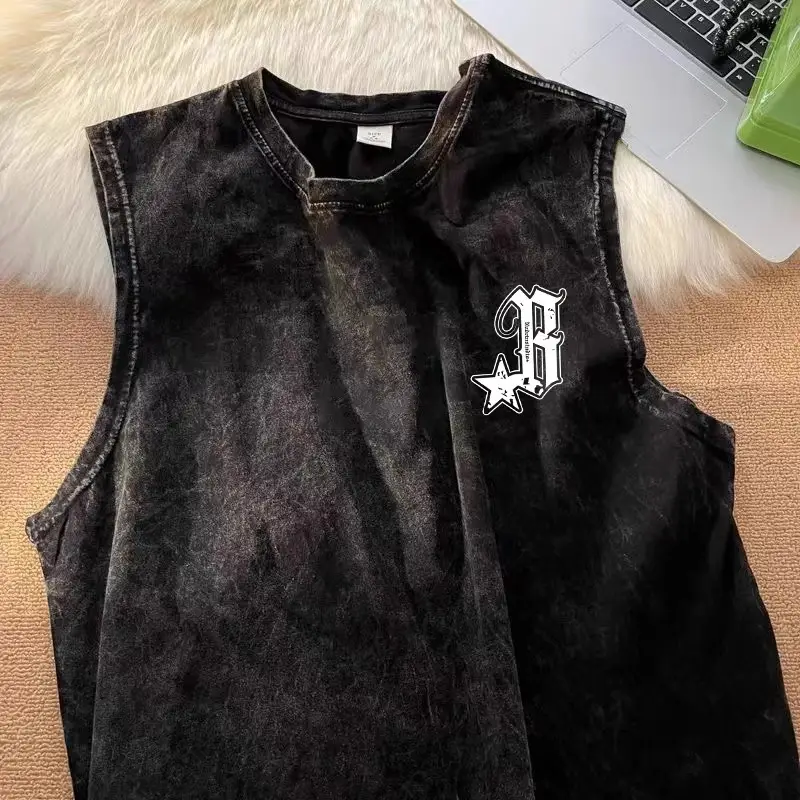 Cross-Border Ozone Kids Sleeveless T-Shirt Black — feature 1