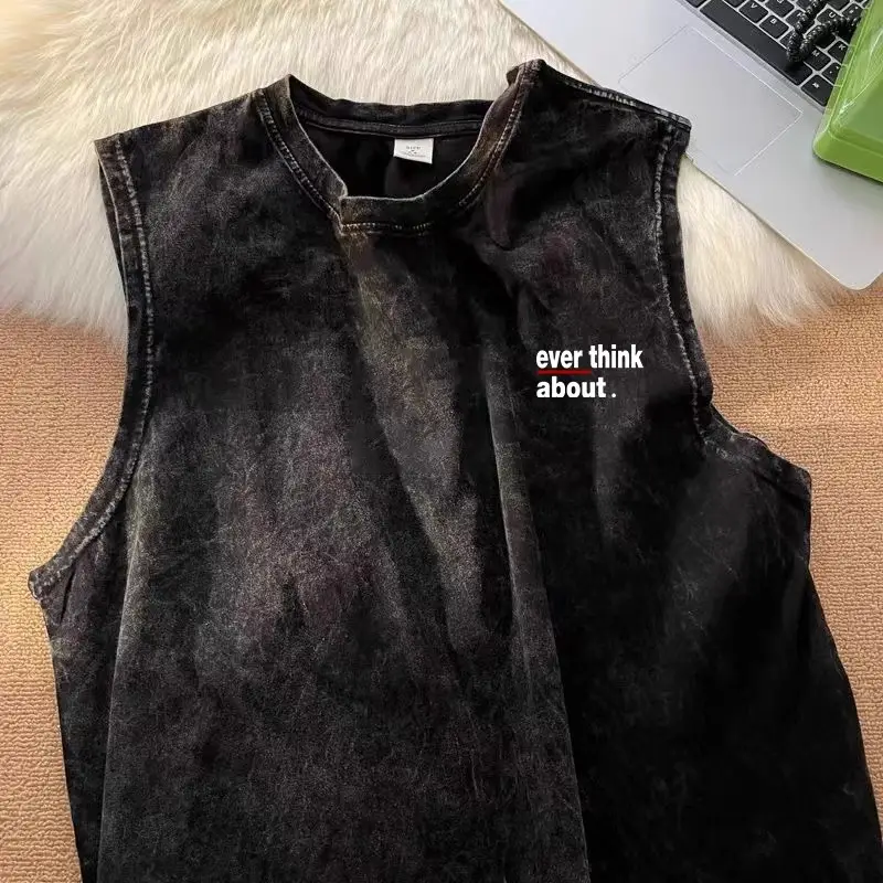 Cross-Border Ozone Kids Sleeveless T-Shirt Black — feature 8