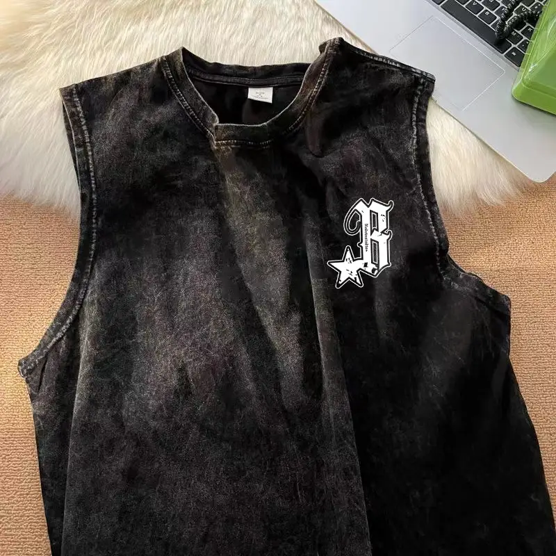 Cross-Border Ozone Kids Sleeveless T-Shirt Black