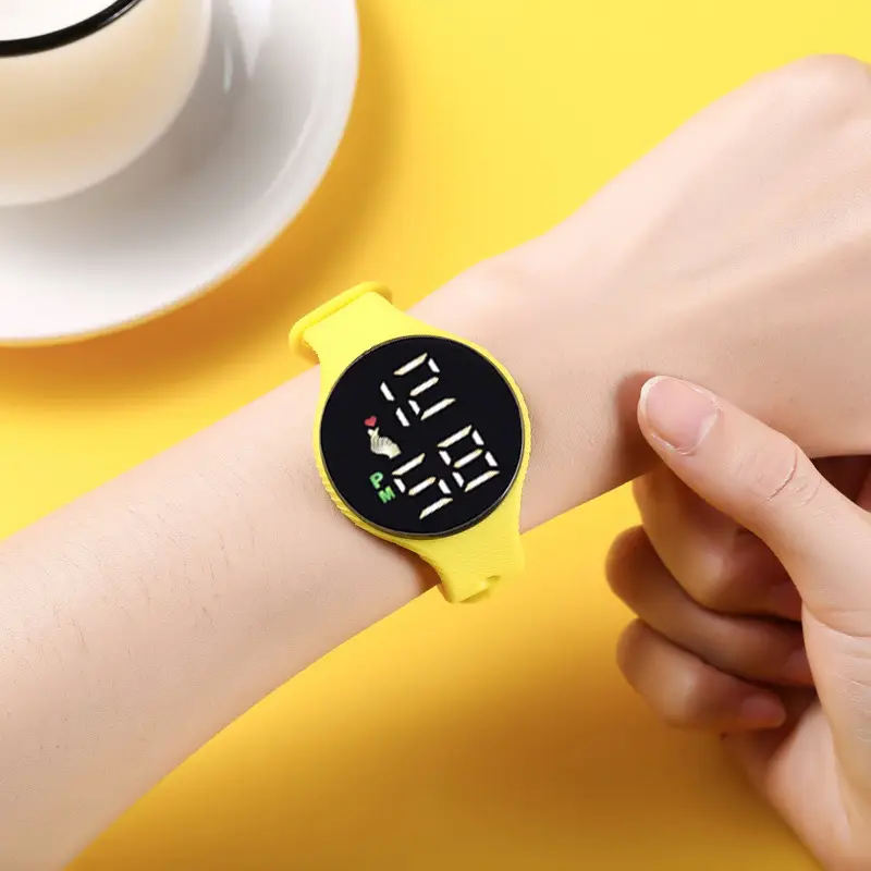 Yellow Digital Touch Watch for Students - Image 12