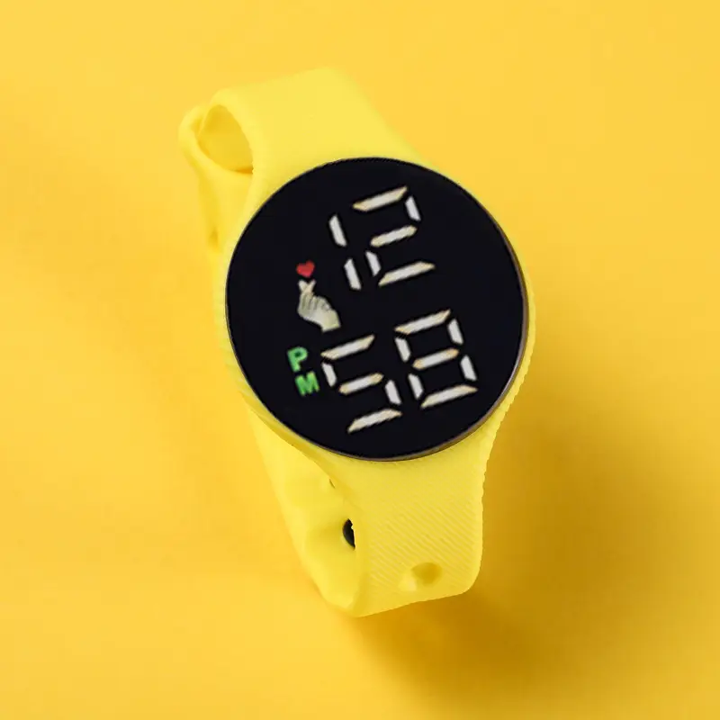 Yellow Digital Touch Watch for Students - Image 2