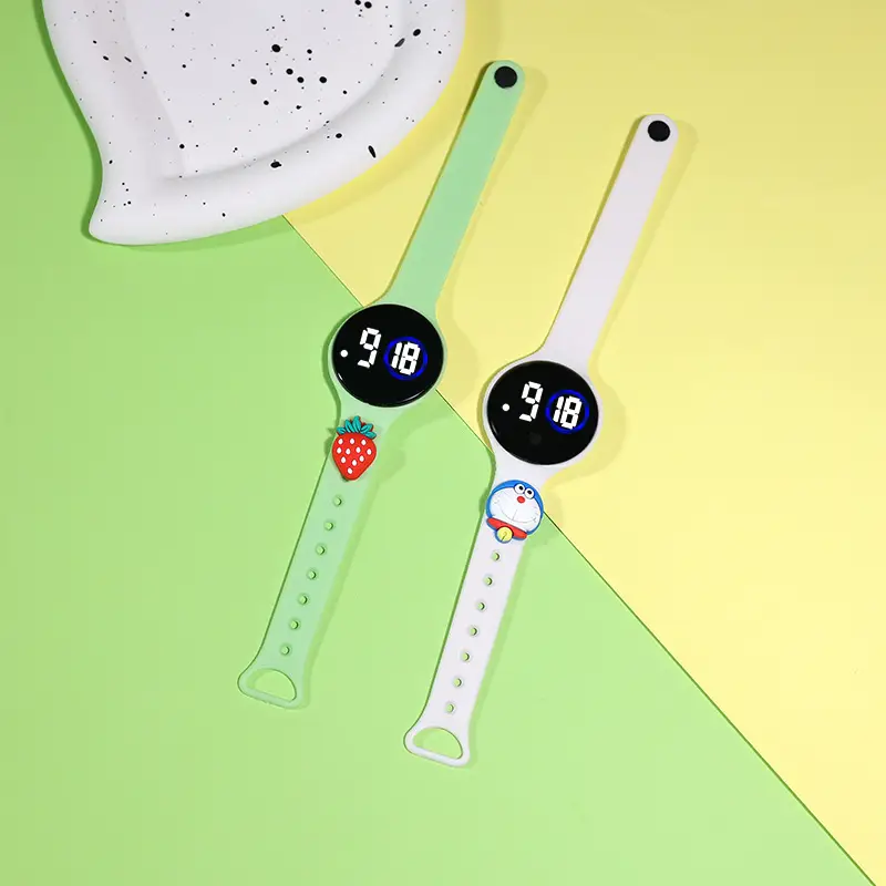 Touch Screen Waterproof Luminous Round Watch for Girls
