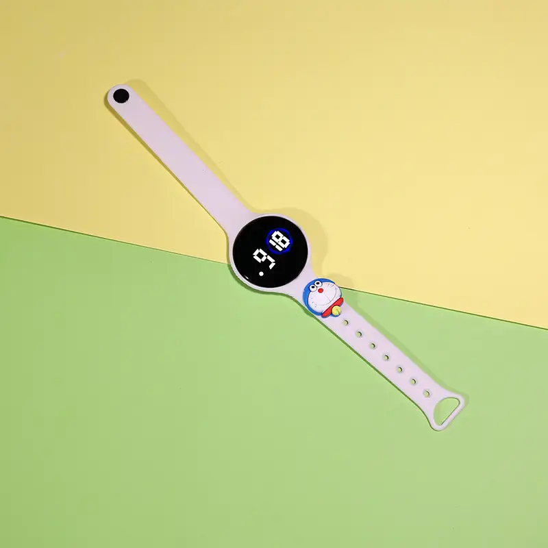 Touch Screen Waterproof Luminous Round Watch for Girls