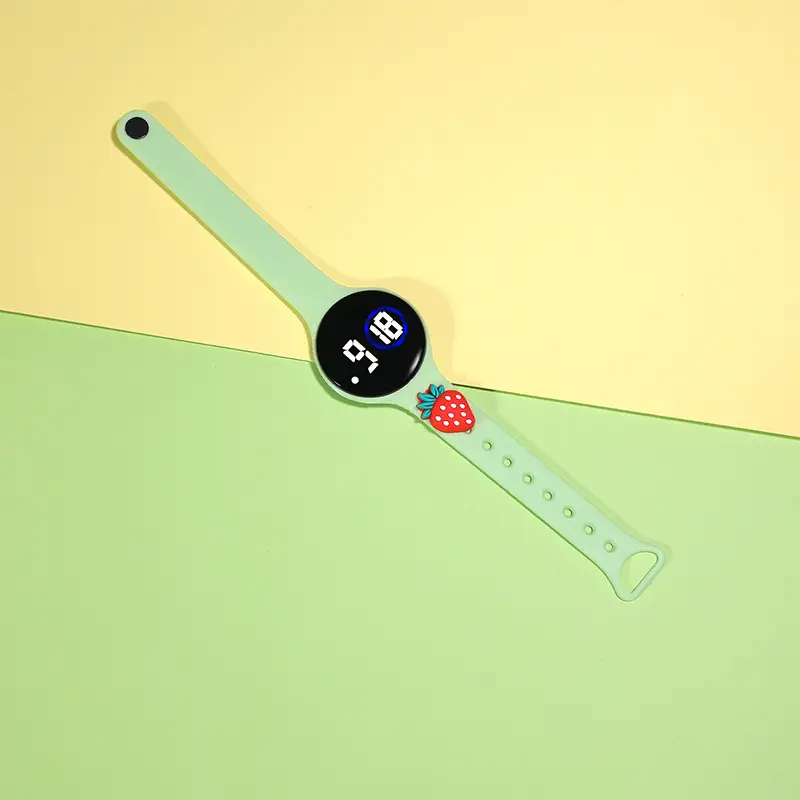 Touch Screen Waterproof Luminous Round Watch for Girls