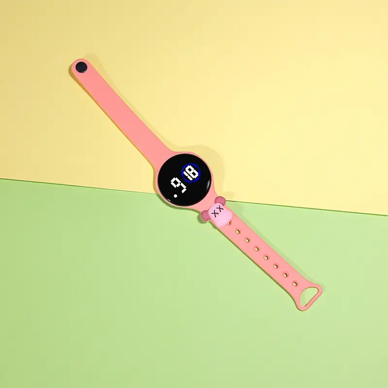 Touch Screen Waterproof Luminous Round Watch for Girls