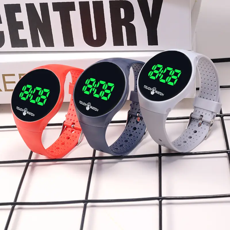 Korean Style Touch Screen Green LED Watch - Image 10