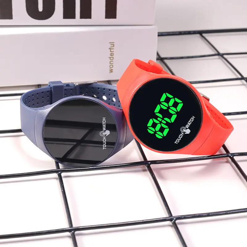 Korean Style Touch Screen Green LED Watch - Image 13