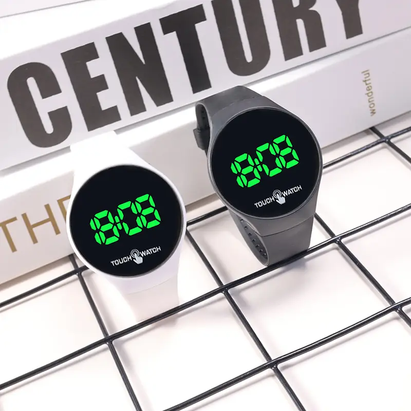 Korean Style Touch Screen Green LED Watch — feature 11