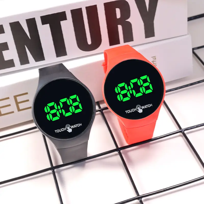 Korean Style Touch Screen Green LED Watch — feature 9