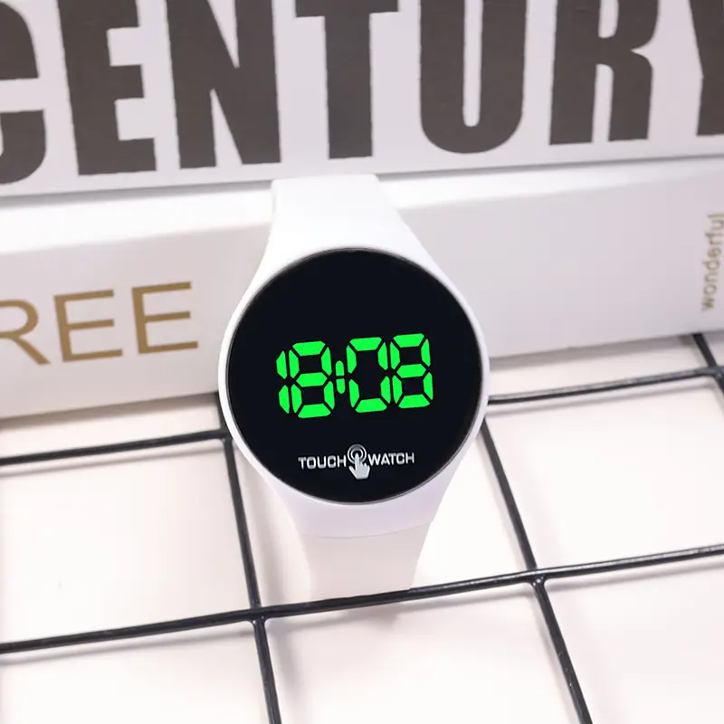 Korean Style Touch Screen Green LED Watch - Image 2