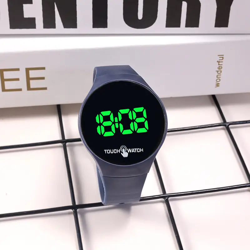 Korean Style Touch Screen Green LED Watch - Image 3