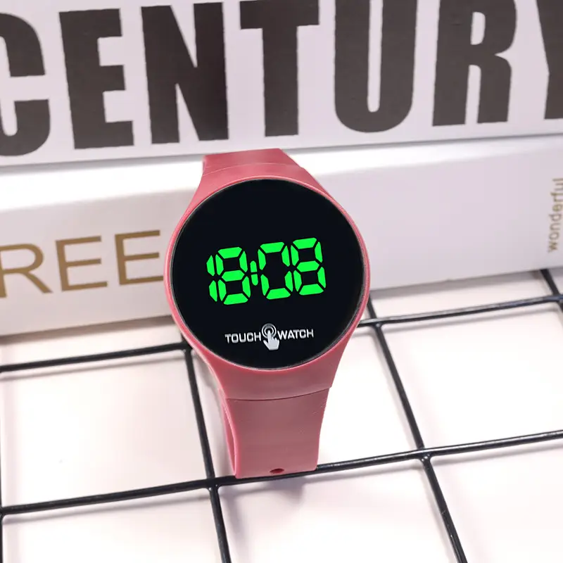 Korean Style Touch Screen Green LED Watch - Image 4