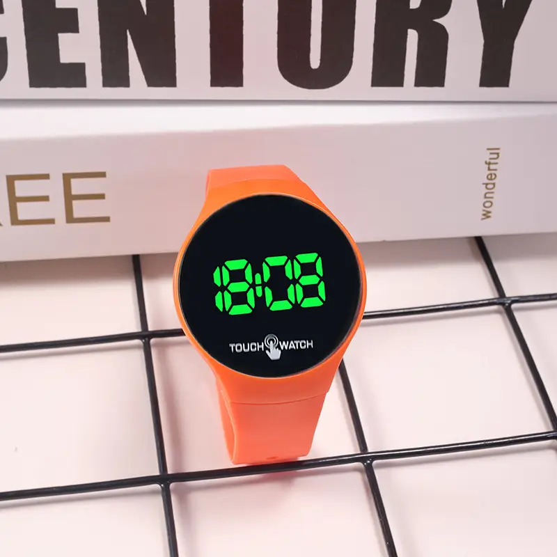 Korean Style Touch Screen Green LED Watch - Image 5