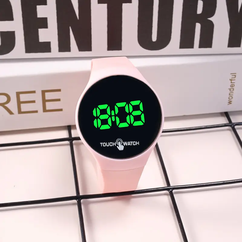 Korean Style Touch Screen Green LED Watch - Image 6