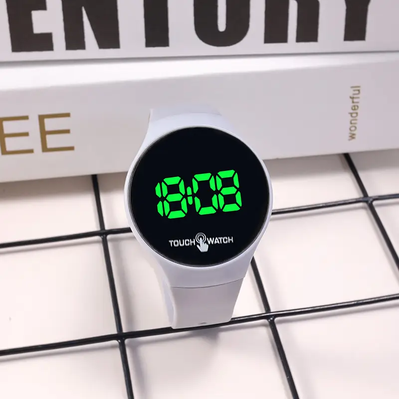 Korean Style Touch Screen Green LED Watch - Image 7