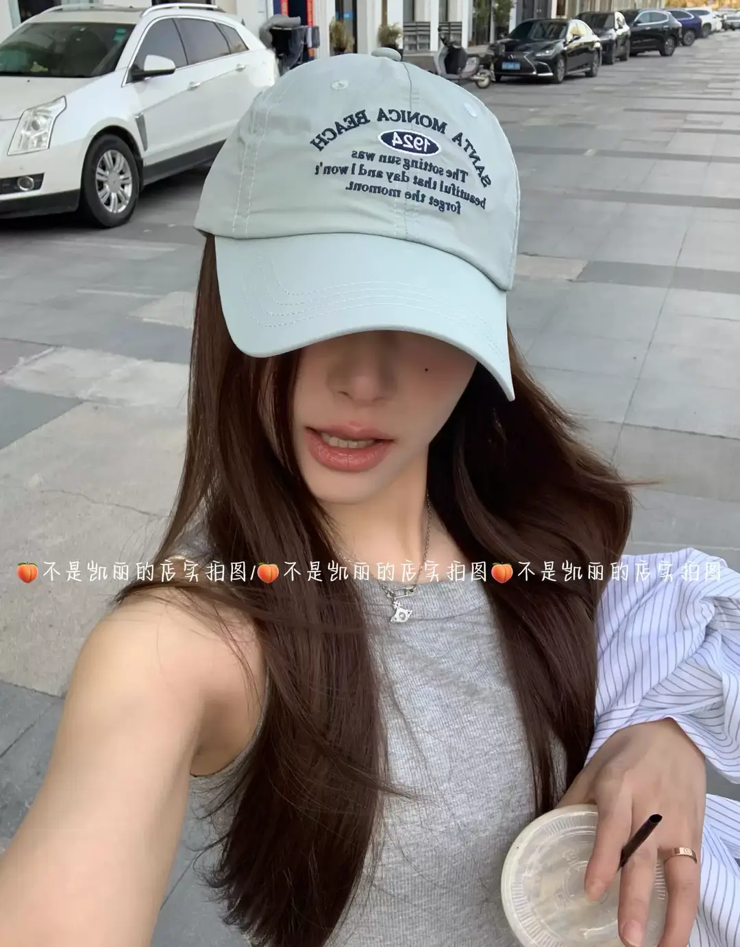 Women Blue Letter Cap Summer Face Slim Baseball Cap — feature 11