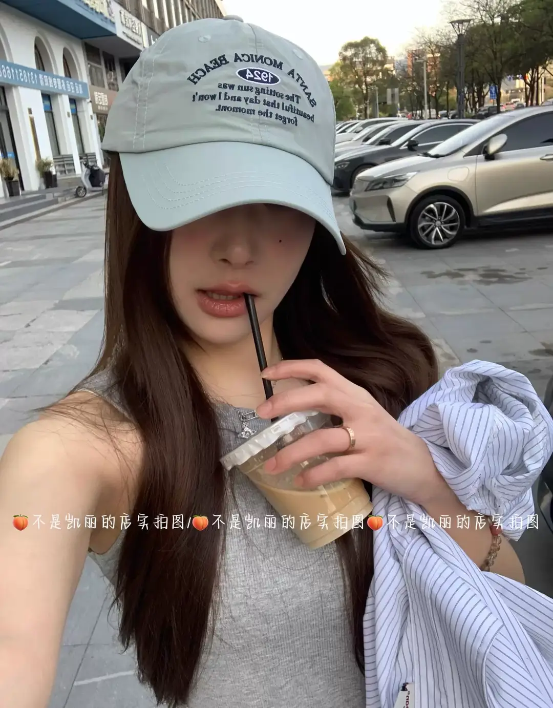 Women Blue Letter Cap Summer Face Slim Baseball Cap — feature 13