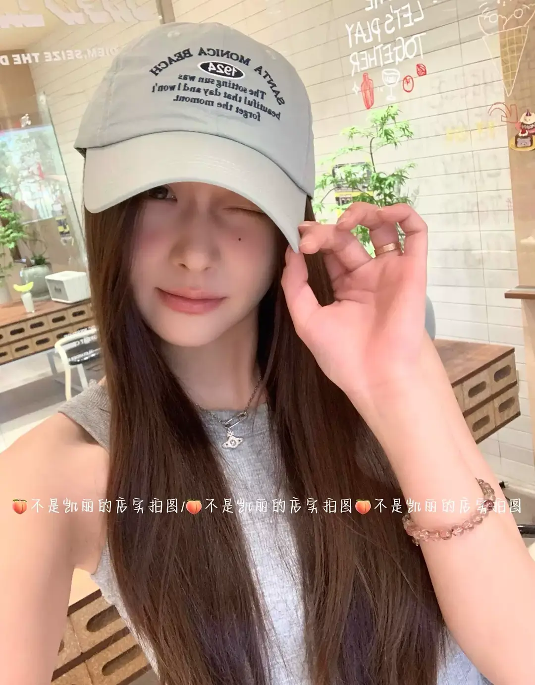 Women Blue Letter Cap Summer Face Slim Baseball Cap — feature 7