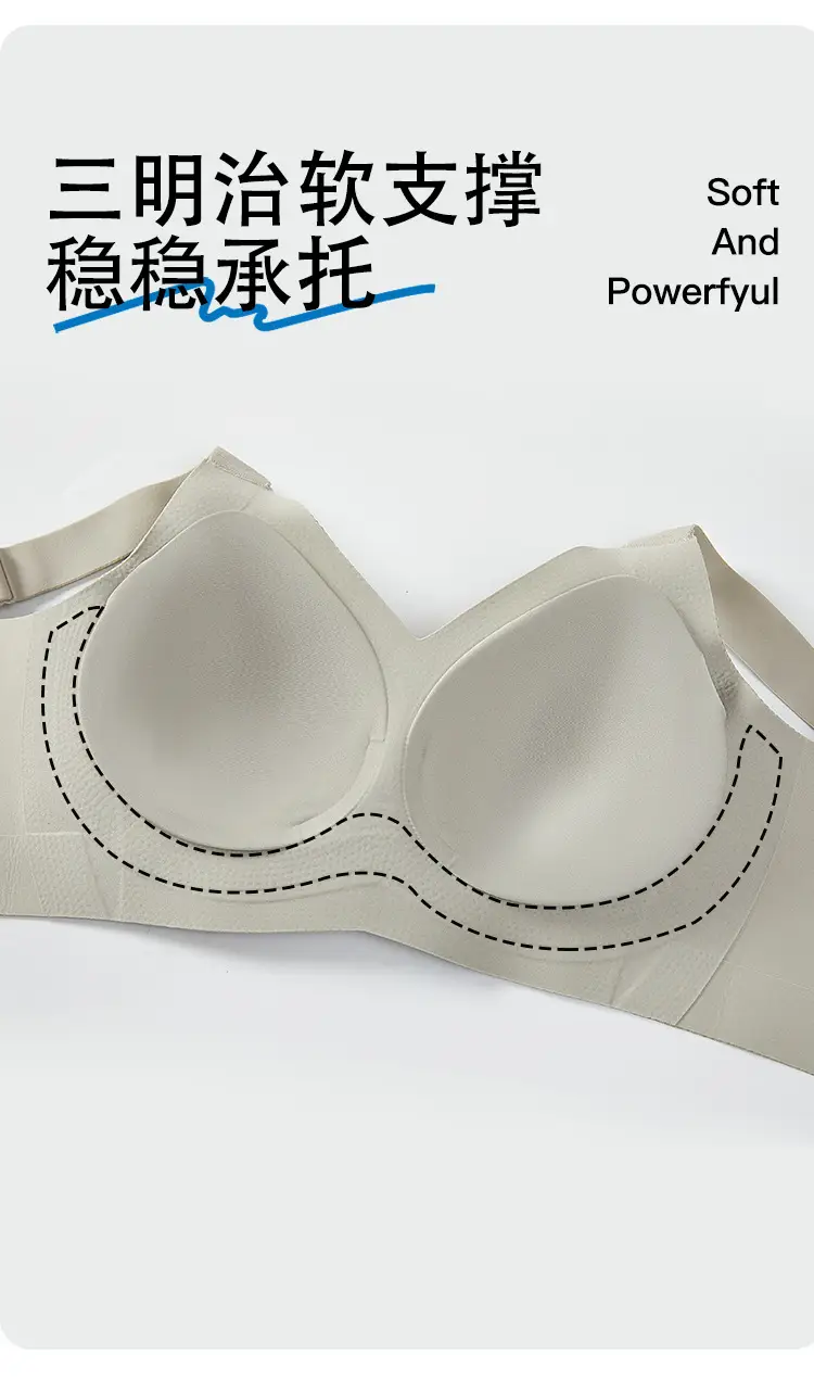 Contouring Cup, Adjustable Anti-Sagging, Breast-Retracting, Seamless Bra, Soft Support, Push-Up, Large Size, Full-Cup Bra — feature 5