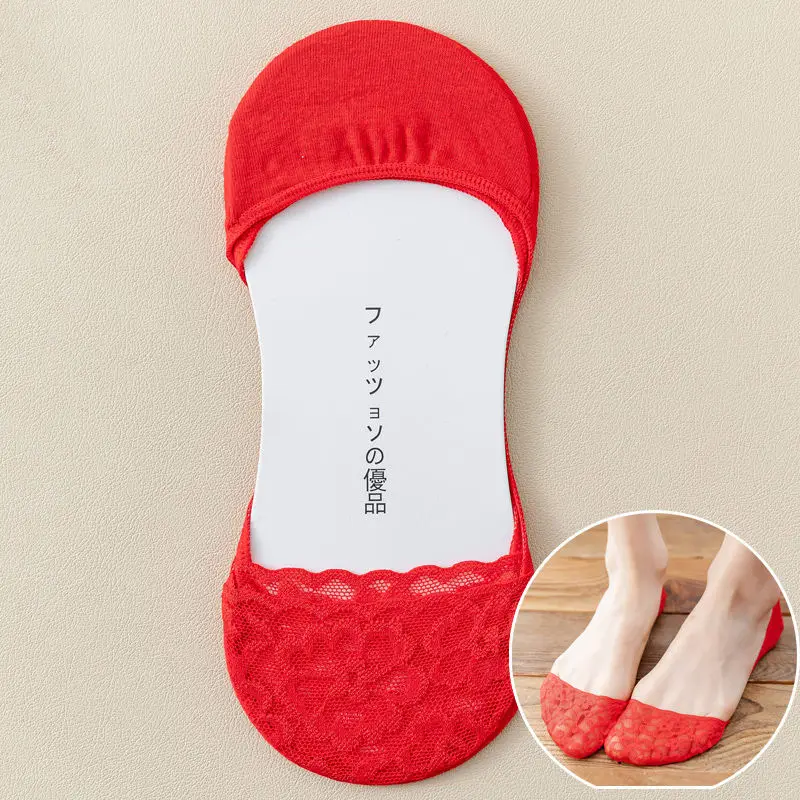 Wedding Socks Festive Wedding Couple Socks Bright Red Ultra-Low Cut Socks Wedding Shoes Invisible for the Year of Birth