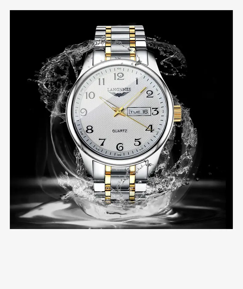 Dual Calendar Week Men's Watch Swiss Non-Mechanical Watch Fashion Watch Brand High-End Fully Automatic Quartz Watch — feature 8
