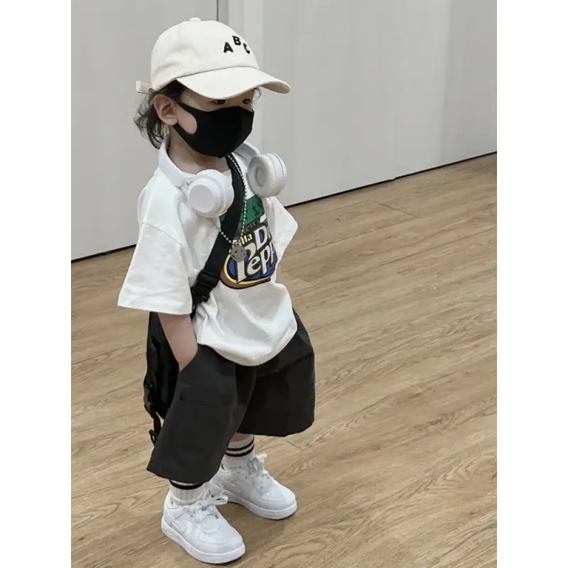 Jiaru Meng Boys White Cotton Summer Suit 2025 - Image 5