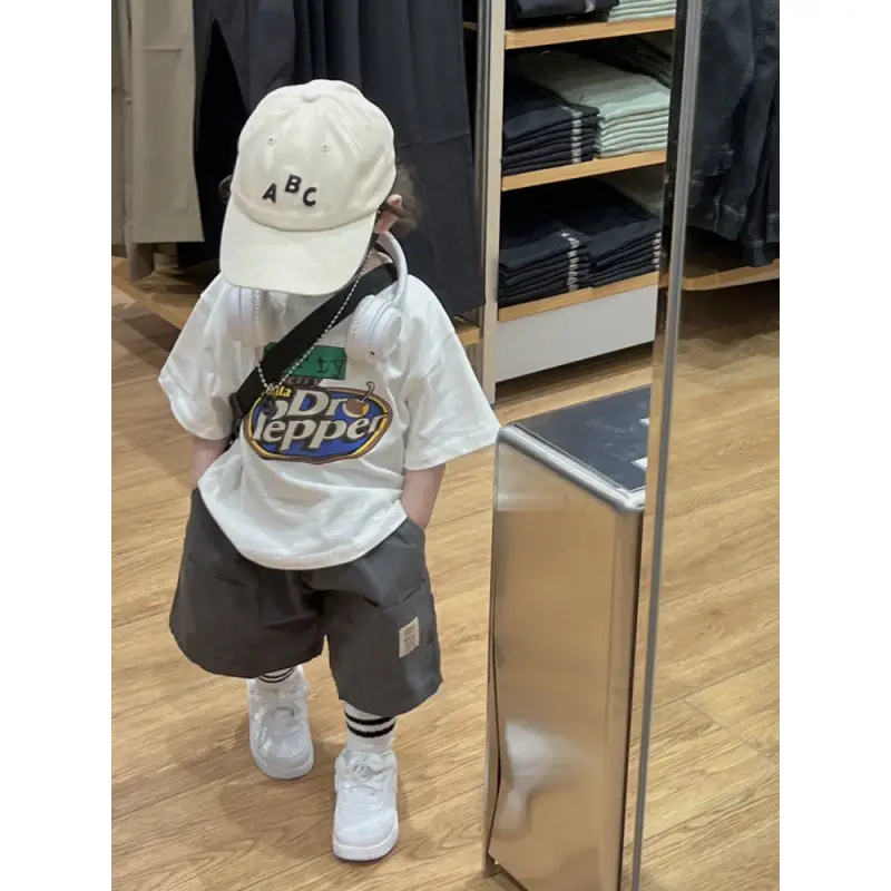 Jiaru Meng Boys White Cotton Summer Suit 2025 - Image 6