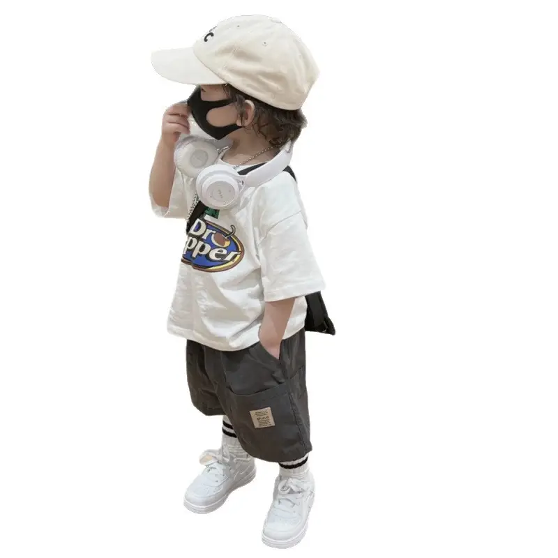 Jiaru Meng Boys White Cotton Summer Suit 2025 - Image 8