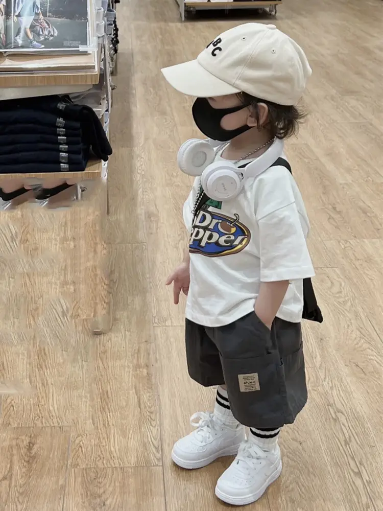 Jiaru Meng Boys White Cotton Summer Suit 2025 — feature 9