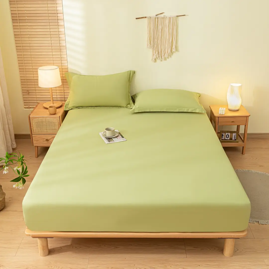Solid Color Brushed Cotton Duvet Cover, Comfortable and Skin-Friendly, Single/Double Bed Cover, Dustproof Protective Bedding Wholesale