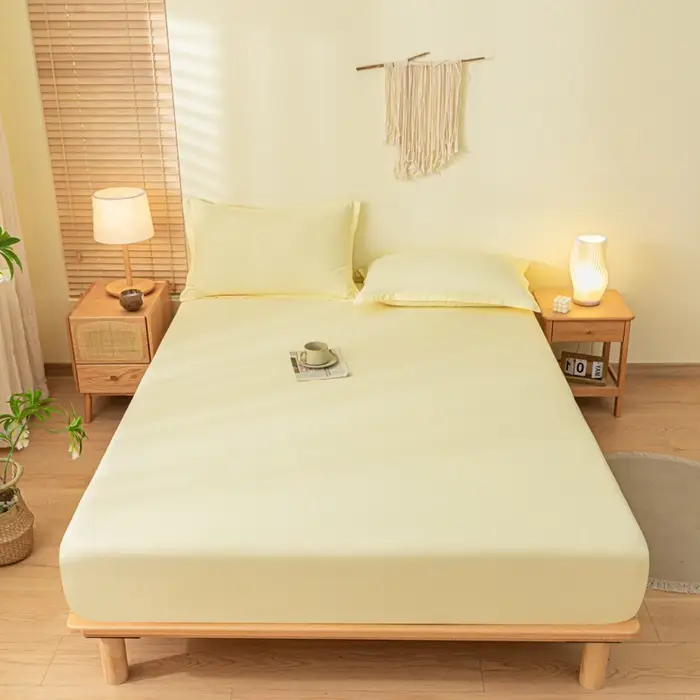Solid Color Brushed Cotton Duvet Cover, Comfortable and Skin-Friendly, Single/Double Bed Cover, Dustproof Protective Bedding Wholesale