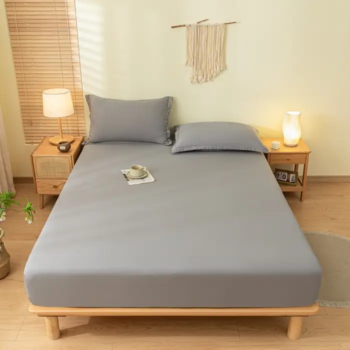 Solid Color Brushed Cotton Duvet Cover, Comfortable and Skin-Friendly, Single/Double Bed Cover, Dustproof Protective Bedding Wholesale