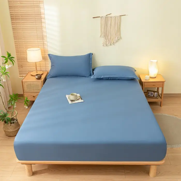 Solid Color Brushed Cotton Duvet Cover, Comfortable and Skin-Friendly, Single/Double Bed Cover, Dustproof Protective Bedding Wholesale — feature 11