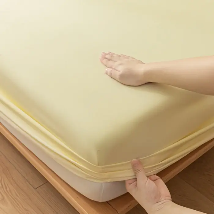 Solid Color Brushed Cotton Duvet Cover, Comfortable and Skin-Friendly, Single/Double Bed Cover, Dustproof Protective Bedding Wholesale — feature 14