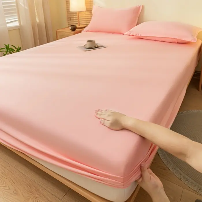 Solid Color Brushed Cotton Duvet Cover, Comfortable and Skin-Friendly, Single/Double Bed Cover, Dustproof Protective Bedding Wholesale