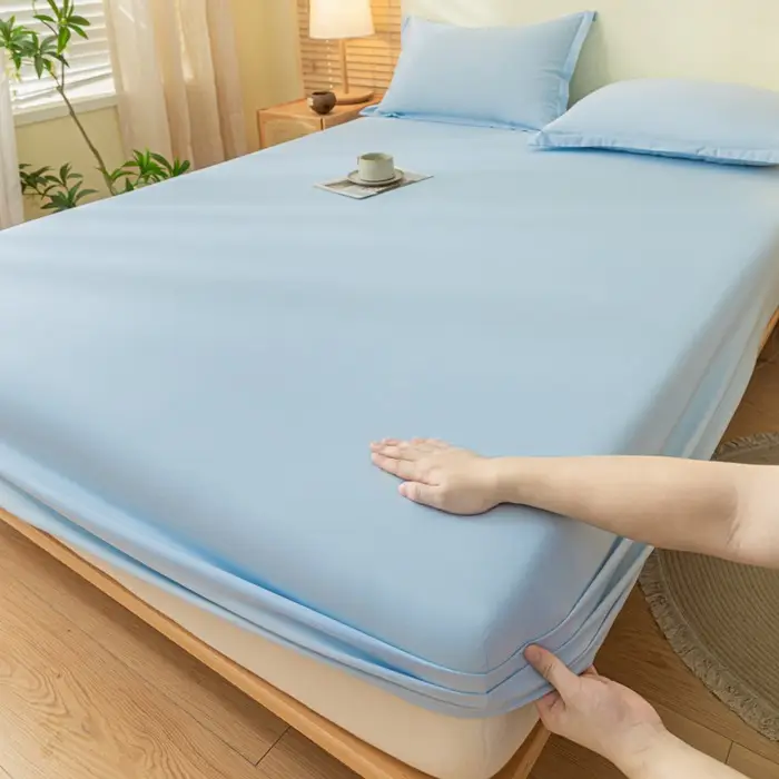 Solid Color Brushed Cotton Duvet Cover, Comfortable and Skin-Friendly, Single/Double Bed Cover, Dustproof Protective Bedding Wholesale