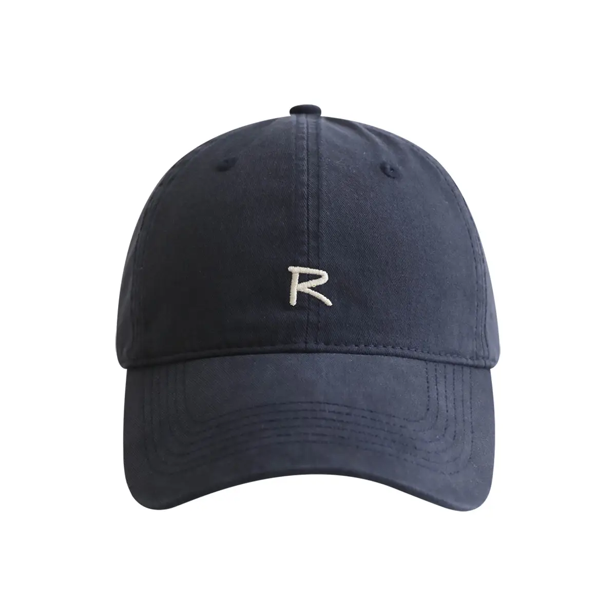 Uncle Stubble R Logo Baseball Cap Beige Men Women - Image 15